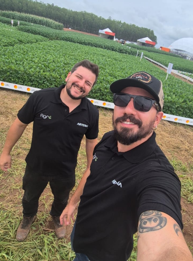 Visita a uma área agrícola
